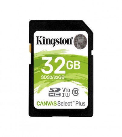 Kingston Memory Card (เมมโมรี่ การ์ด) 32GB Canvas Select Plus UHS-I SDHC (SDS2/32GB)