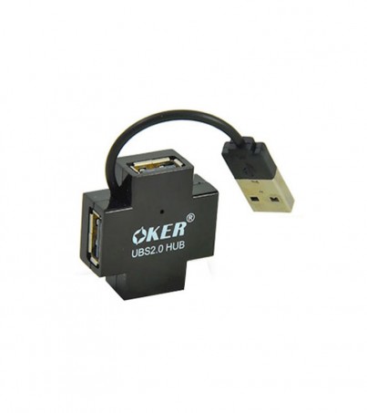 4 Port USB HUB OKER (H409) คละสี