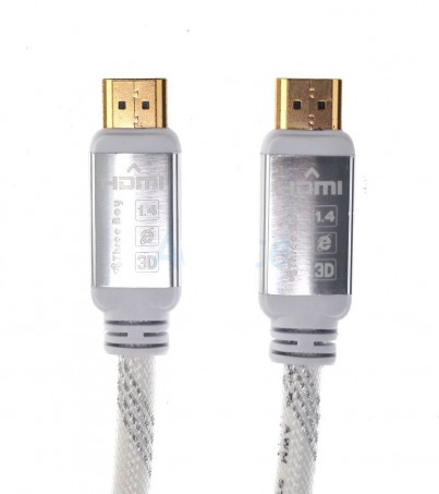 Cable HDMI (V.1.4) M/M (5M) -Gold Three Boy