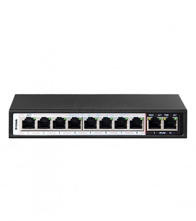 Switching Hub D-LINK (DES-F1010P-E ) 8 Port POE + 2 Port Uplink (7