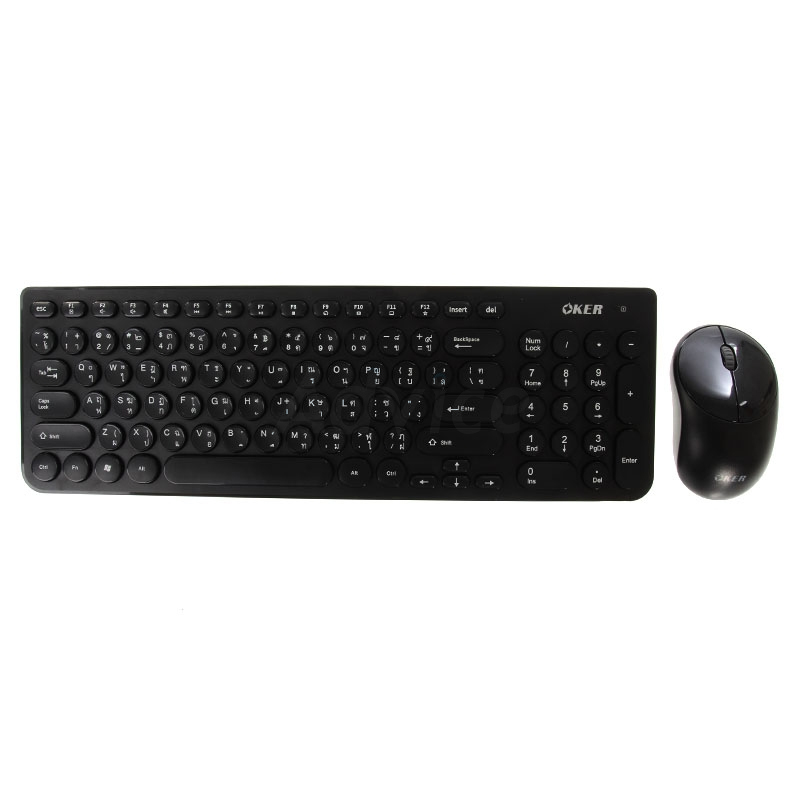 (2in1) Wireless OKER (K8830) Black - SuperTstore