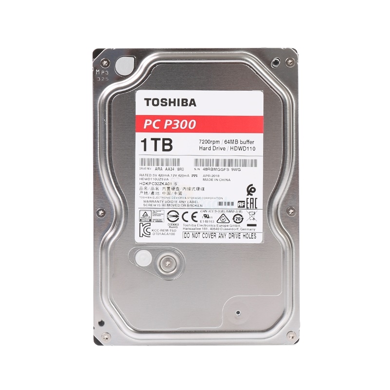 Toshiba 1 TB SATA-III P300 Red (64MB. 7200RPM HDWD110) - SuperTstore