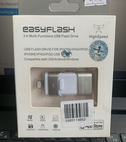I-Flash Device USB (Multi) Mem 32G (Silver)