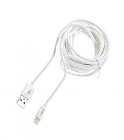 Cable Charger for iPhone (3M,AL02-3000) 'PISEN' White 