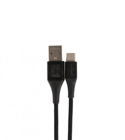 Cable USB To Type-C (1M,TC10-1000) 'PISEN' Black
