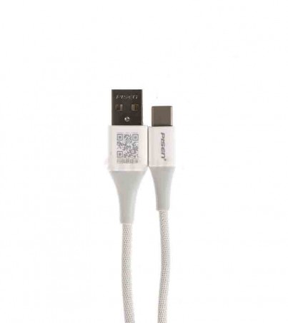 Cable USB To Type-C (1.2M,TC14-1200) 'PISEN' White สายถัก