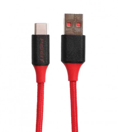 Cable USB To Type-C (1M,TC11-1000) 'PISEN' Red