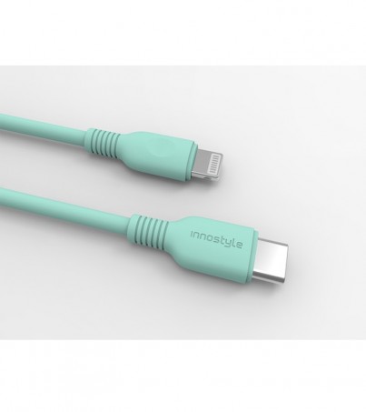INNOSTYLE สายชาร์จ USB-C to Lightning 1.2M (1.2 เมตร,สีเขียว) รุ่น ICL120TGRN 
