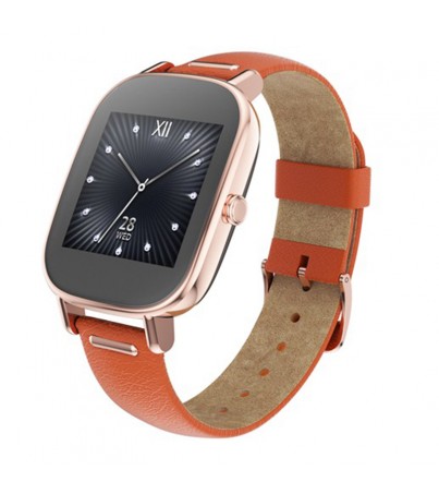 เอซุส ZenWatch 2 ‏WI501Q (BQC) Silver/Leather Orange 