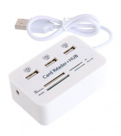 3 Port USB HUB + Card Reader Magictech (MT-02)