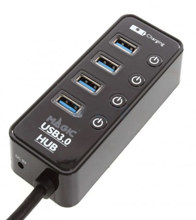 4 Port USB HUB V.3.0 + USB CHARGER 1P Magictech (MT-26)