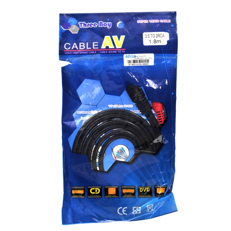 Cable Sound PC TO SPK M/M 12 (1.8M) THREEBOY SuperTstore