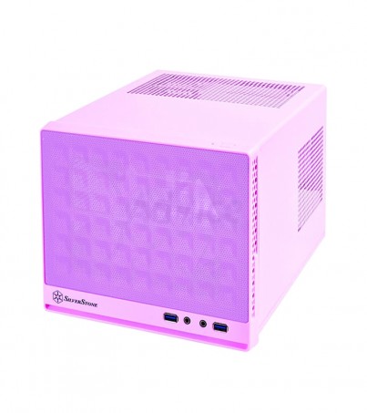 Mini-ITX Case (NP) SilverStone Silver SG13P (Pink) By SuperTStore