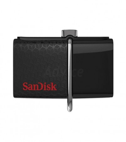 Dual USB Drive 16GB SanDisk GAM46 Black OTG By SuperTStore