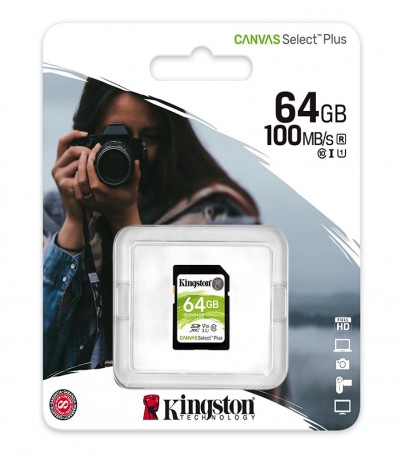 SD Card 64GB Kingston SDS2 (100MB/s.) By SuperTStore