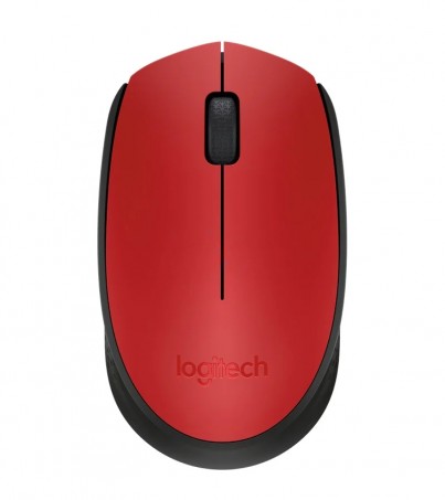 Wireless Optical Mouse LOGITECH (M-171R) Red/Black (By SuperTStore) 