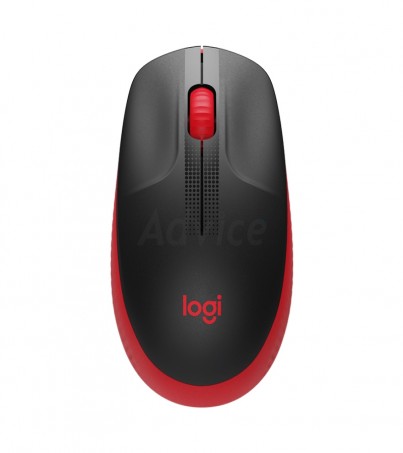 Wireless Optical Mouse LOGITECH (M-190) Red (By SuperTStore) 
