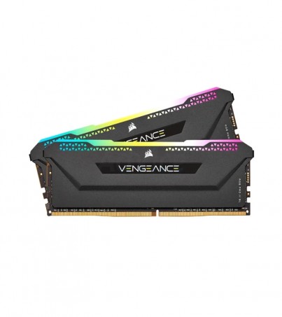 RAM DDR4(3200) 16GB (8GBX2) CORSAIR Vengeance RGB PRO SL Black (CMH16GX4M2E3200C16) (By SuperTStore) 